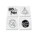 Trend Setters Harry Potter Symbols StarFire Prints Glass Coaster Set SPCSTR1017